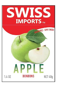 Swiss Imports Sugar Free Apple Bonbons 40g