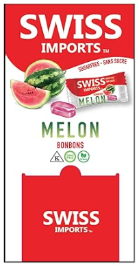 Swiss Imports Sugar Free Melon Bonbons Approximately 200 pcs Individually Wrapped